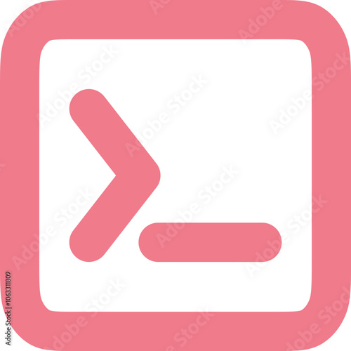 Rectangle Terminal icon logo design