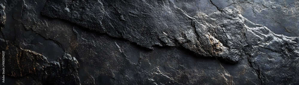 A Close-Up of Rough, Black, Weathered Rock Texture A Close-Up of Rough, Black, Weathered Rock Texture