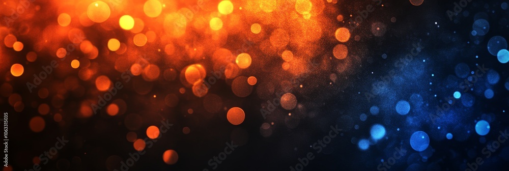 Abstract Background with Vibrant Orange and Blue Bokeh Lights and a Dynamic, Energetic Feel Abstract Background with Vibrant Orange and Blue Bokeh Lights and a Dynamic, Energetic Feel
