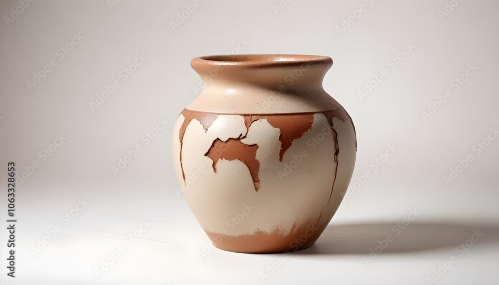 Beautiful pottery isolated on white background Beautiful pottery isolated on white background
