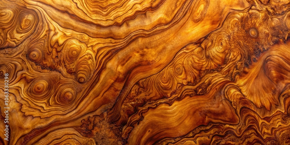 Intricate Wood Grain Pattern With Swirls and Circles in Warm Brown Tones Intricate Wood Grain Pattern With Swirls and Circles in Warm Brown Tones
