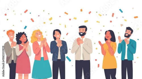 Success, conference or happy business people clapping for feedback, seminar or celebration. Presentation, praise or applause of audience for winning goal, motivation and awards for target achievement
