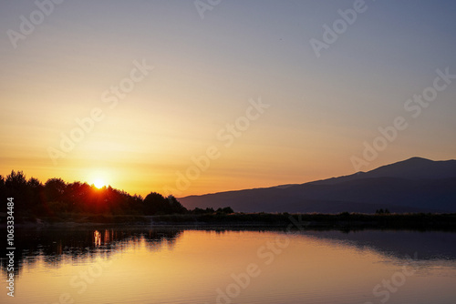 Wallpaper Mural Belizmata Dam with a backdrop of the Pirin Mountains, Bansko, Bulgaria Torontodigital.ca