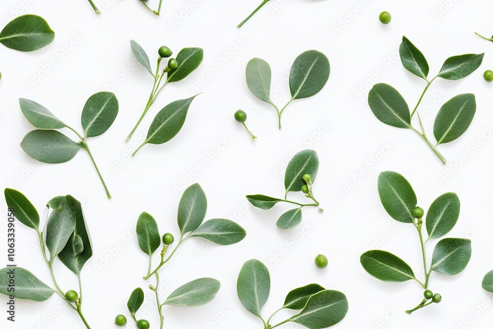 background of green branches with seeds in shades of the same green . background of green branches with seeds in shades of the same green .