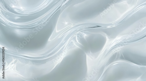 Water transparent gel texture of cosmetic beauty product, beauty serum on white background