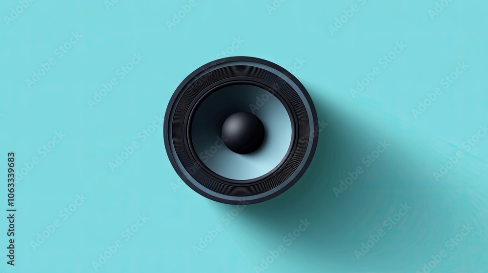 Minimalist speaker icon representing balanced volume, ideal for visuals related to sound control and audio themes. Includes copy space for creative use in design projects. Minimalist speaker icon representing balanced volume, ideal for visuals related to sound control and audio themes. Includes copy space for creative use in design projects.