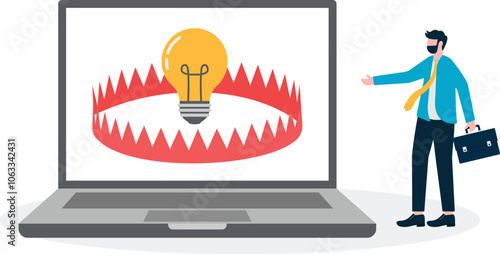 Computers, light bulbs, hackers steal creative inspiration.
