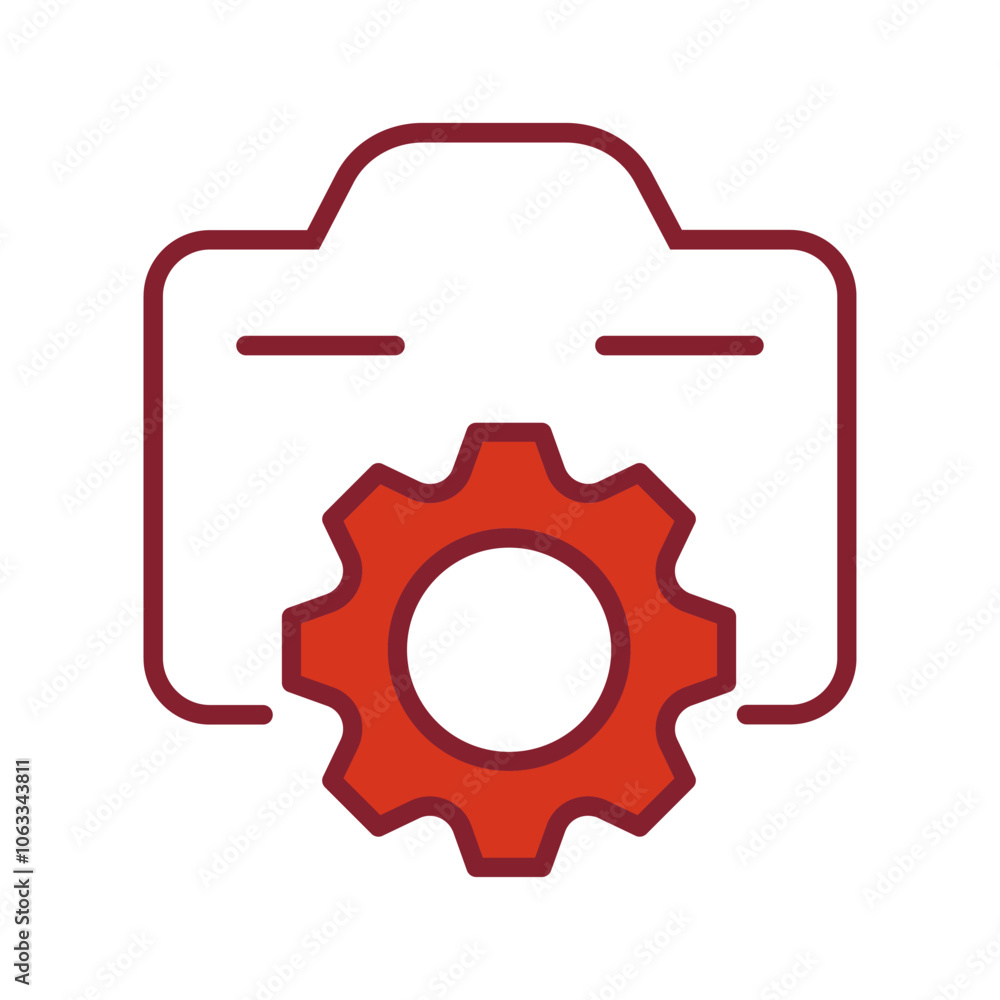 Photo Gear Vector Icon Photo Gear Vector Icon