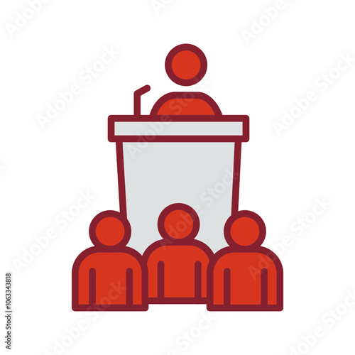 Press Conference Vector Icon