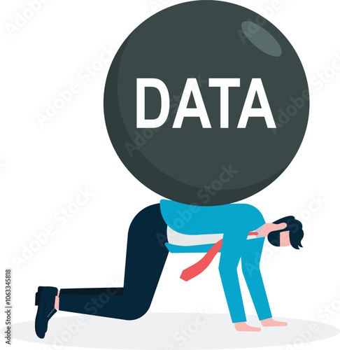 Businessman under the Data

