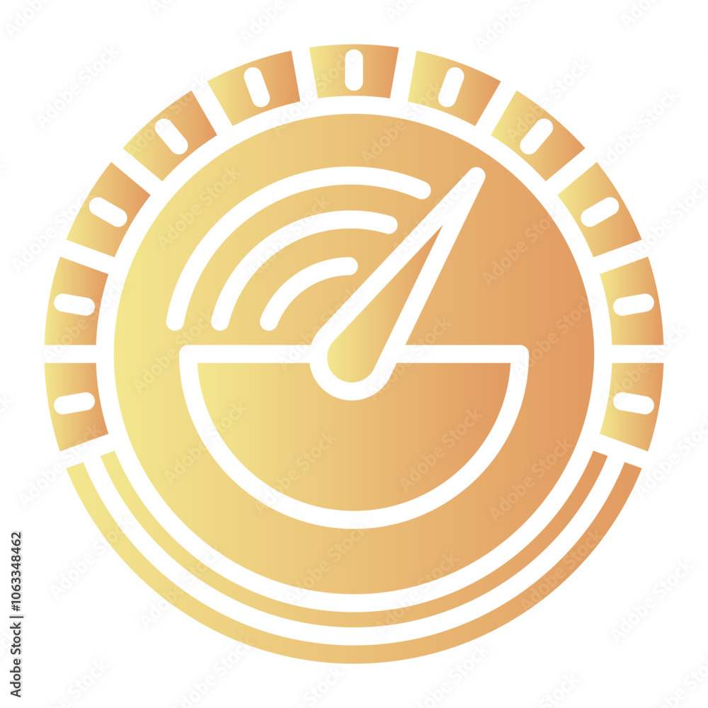 Speed icon, gradient vector illustration Speed icon, gradient vector illustration
