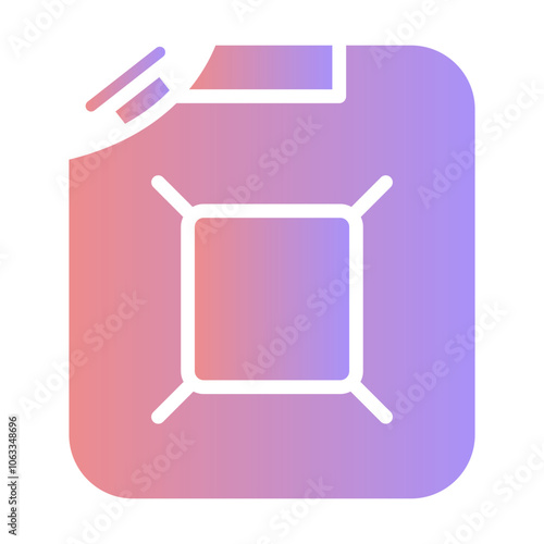  JerryCan icon, gradient vector illustration