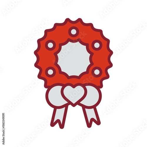 Wreath Vector Icon