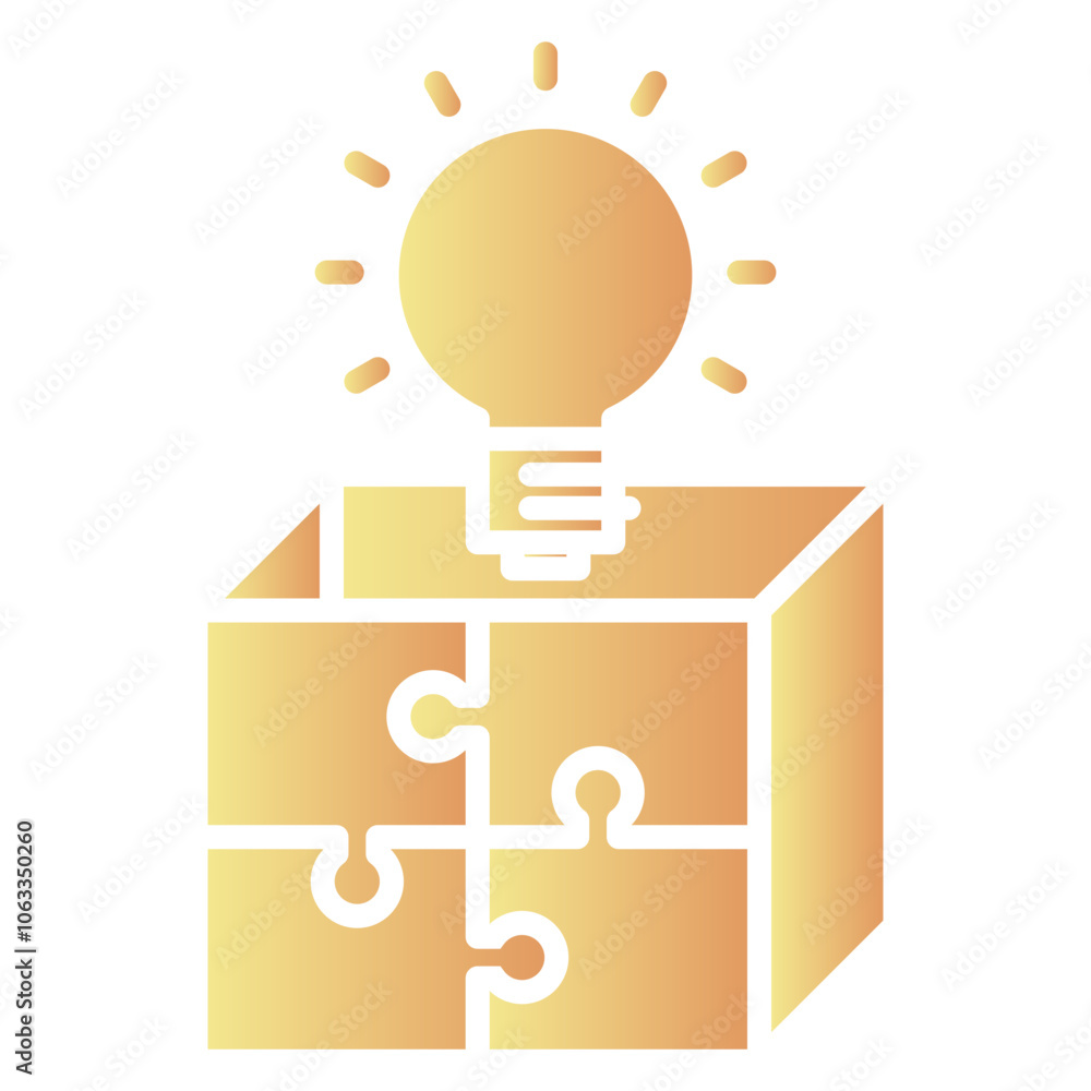 Box solution icon, gradient vector illustration Box solution icon, gradient vector illustration