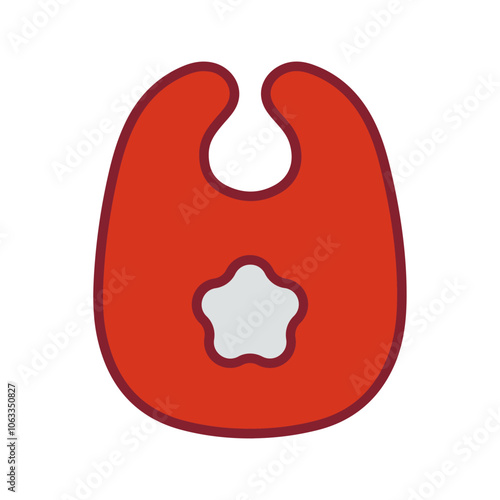 Cute Bibs Vector Icon