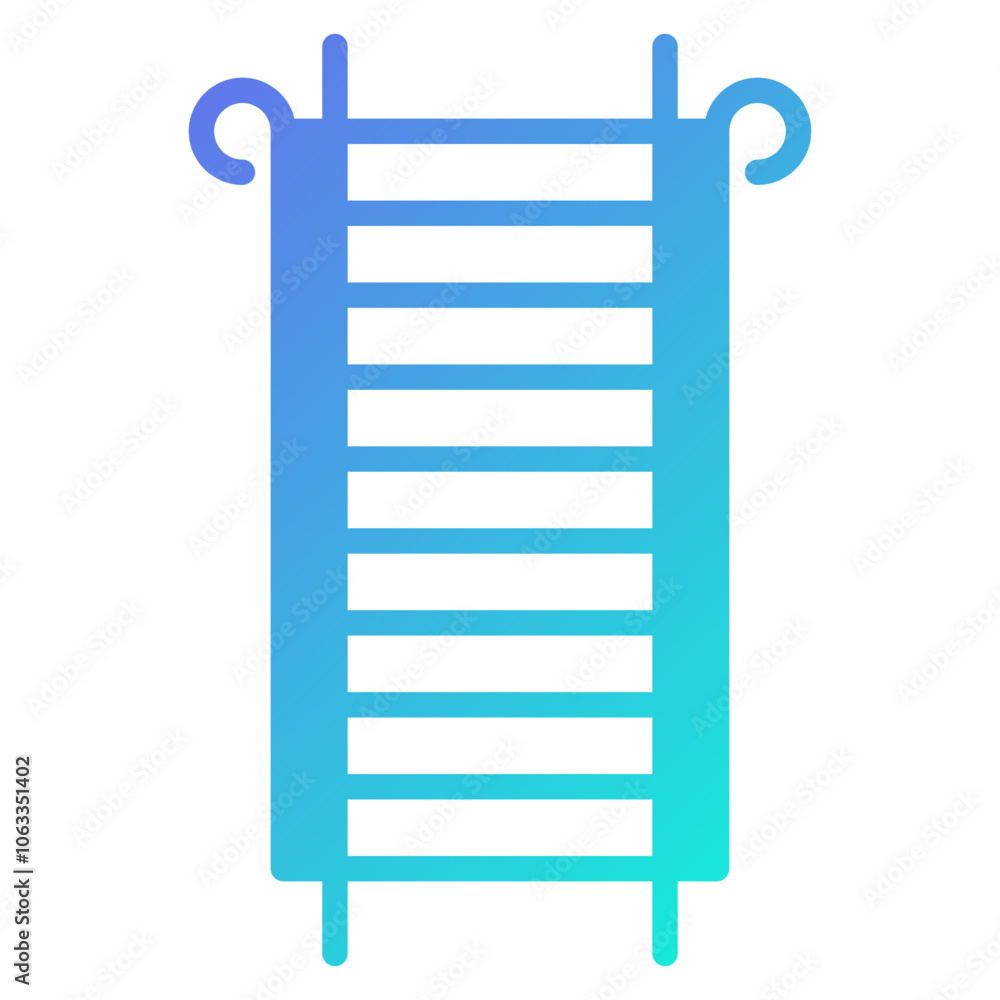 Ladder icon, gradient vector illustration Ladder icon, gradient vector illustration