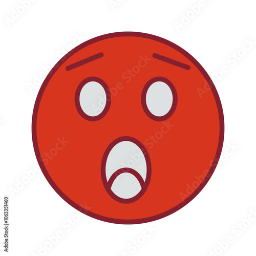 Astonished Face Vector Icon