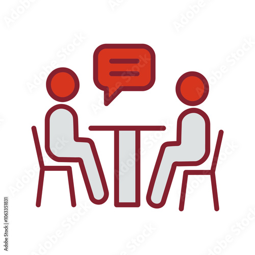 News Interview Vector Icon