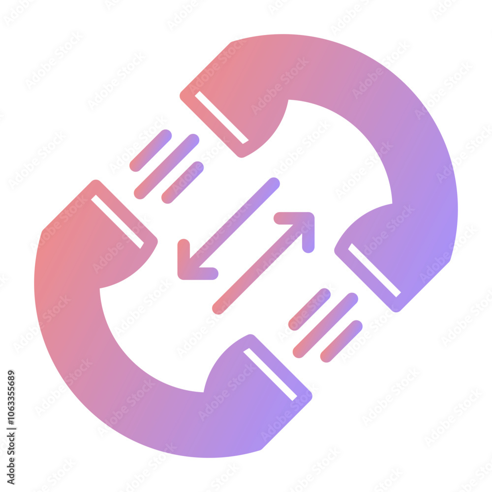 Call diversion icon, gradient vector illustration Call diversion icon, gradient vector illustration