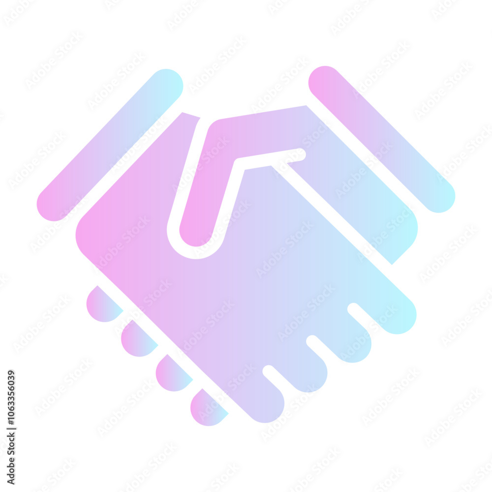 Partnership icon, gradient vector illustration Partnership icon, gradient vector illustration