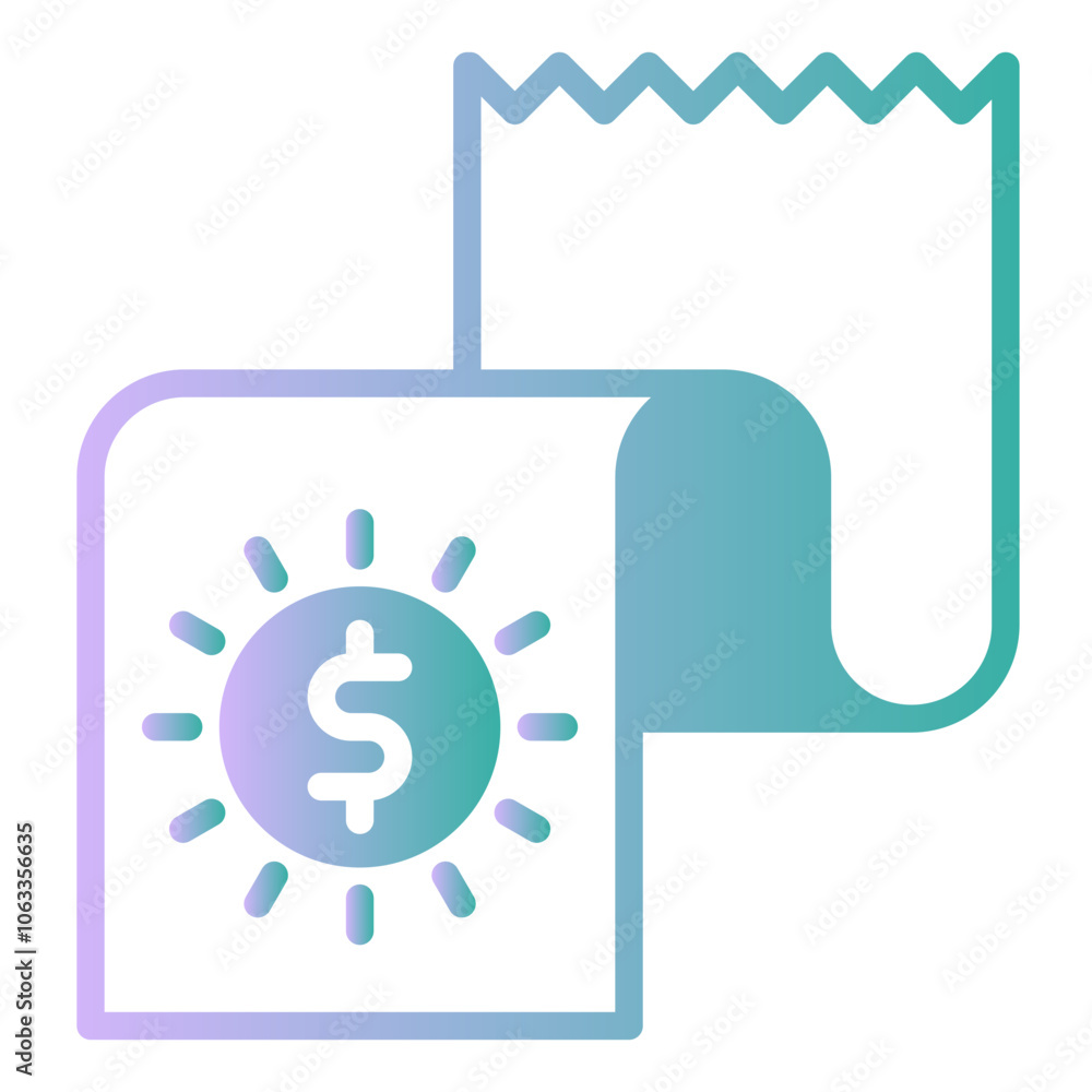 Financial report icon, gradient vector illustration Financial report icon, gradient vector illustration