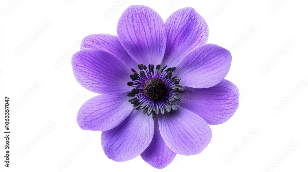 Vibrant Purple Flower with Delicate Petals Vibrant Purple Flower with Delicate Petals