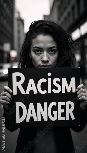 Risk of racial danger present photo