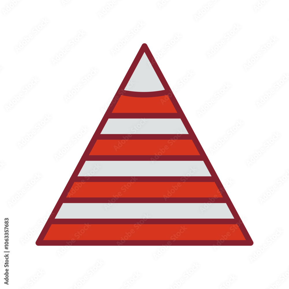 Pyramid Graph Vector Icon