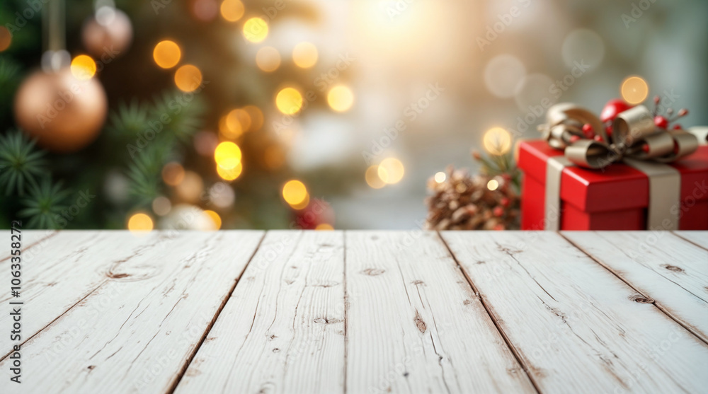Rustic wooden background with a warm, festive glow and soft bokeh lights, creating a cozy holiday atmosphere. Ideal for seasonal displays, decorations, or as a backdrop for Christmas presentations Rustic wooden background with a warm, festive glow and soft bokeh lights, creating a cozy holiday atmosphere. Ideal for seasonal displays, decorations, or as a backdrop for Christmas presentations