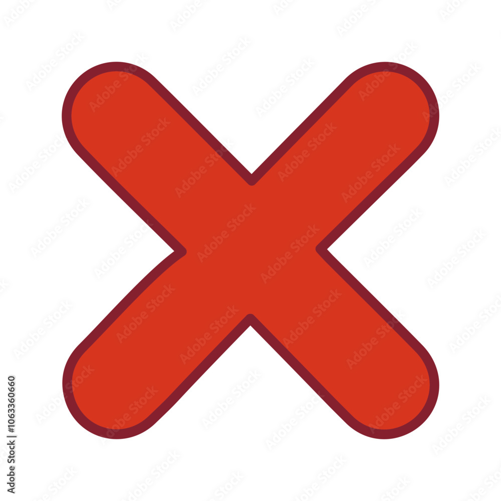 Fototapeta premium Close Vector Icon