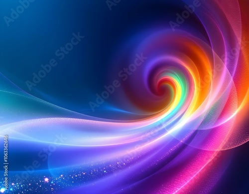 Retro Neon Swirls: Mesmerizing Pastel Light Trails in Synthwave Style