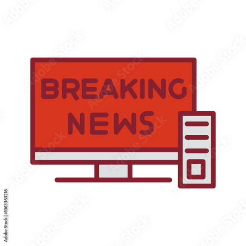 Breaking Story Vector Icon