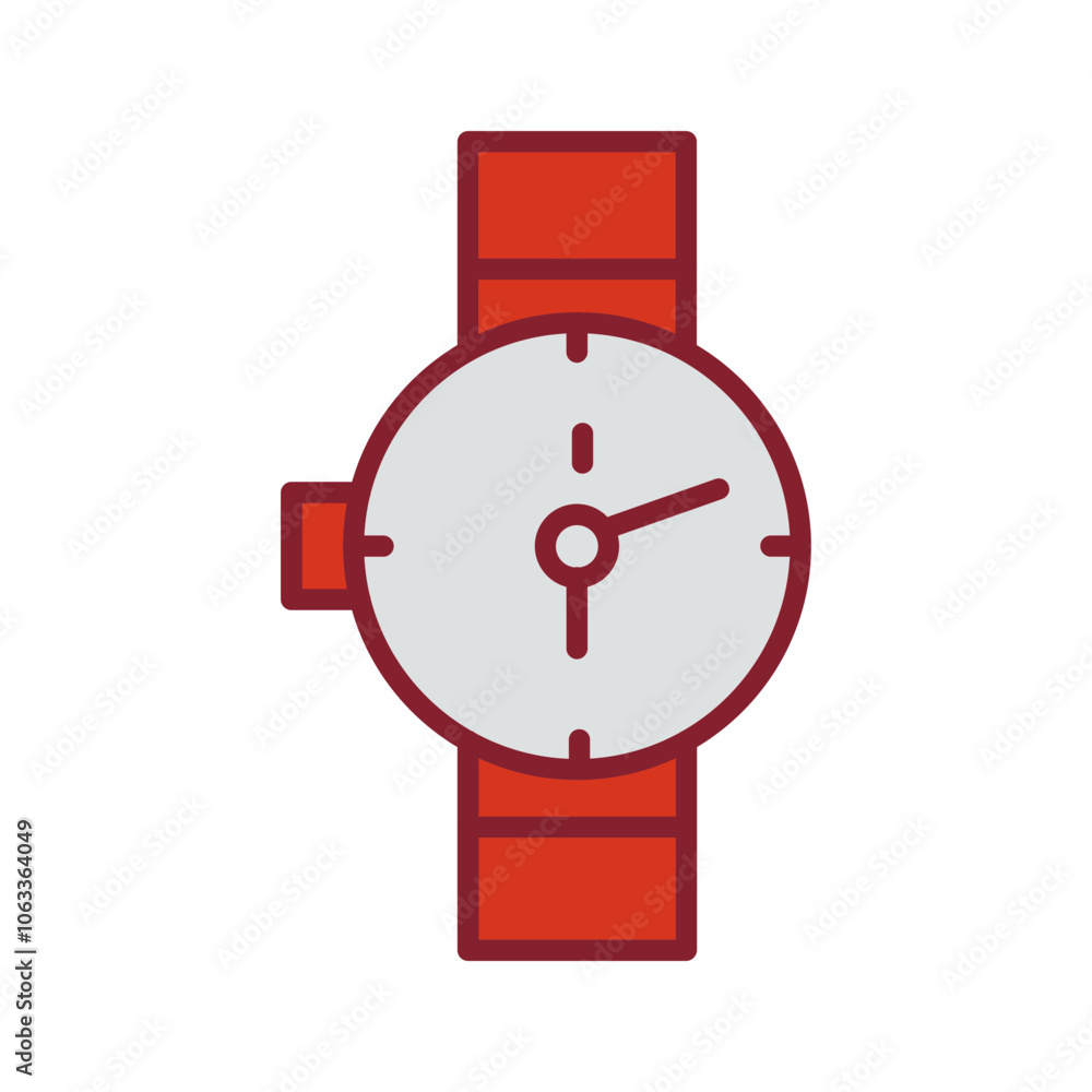 Monitor Watch Vector Icon Monitor Watch Vector Icon