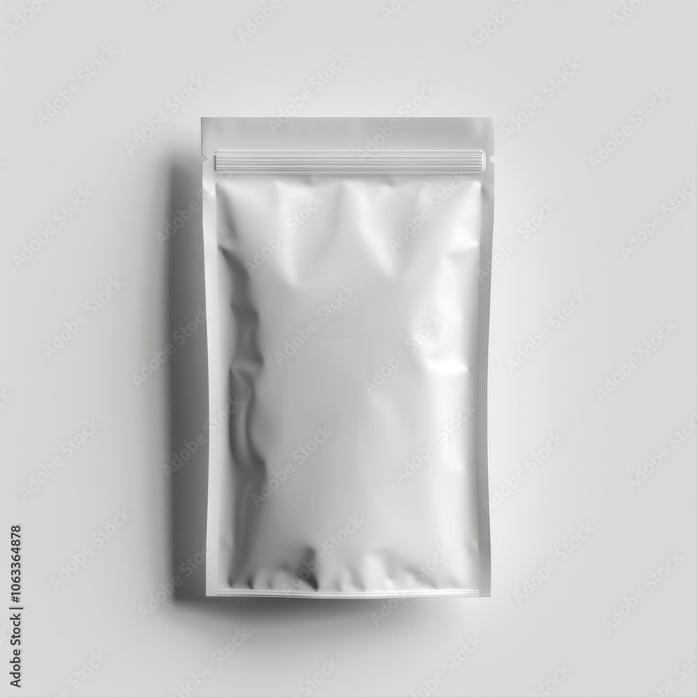 white plastic pouch isolated on white background. White pouch mockup white plastic pouch isolated on white background. White pouch mockup