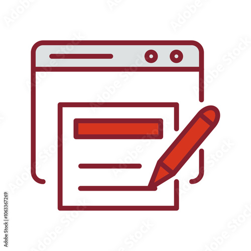 News Blog Vector Icon