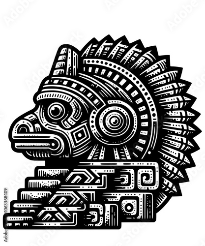 aztec mesoamerican vector