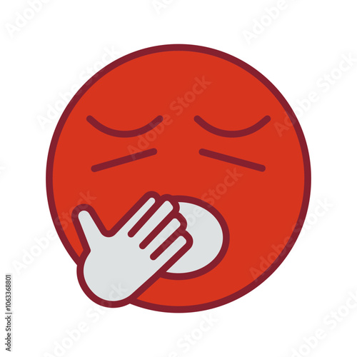 Yawning Face Vector Icon