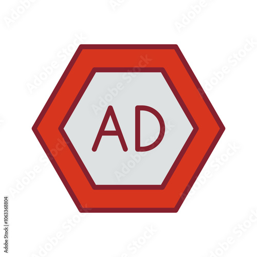 Ad Blocker Vector Icon