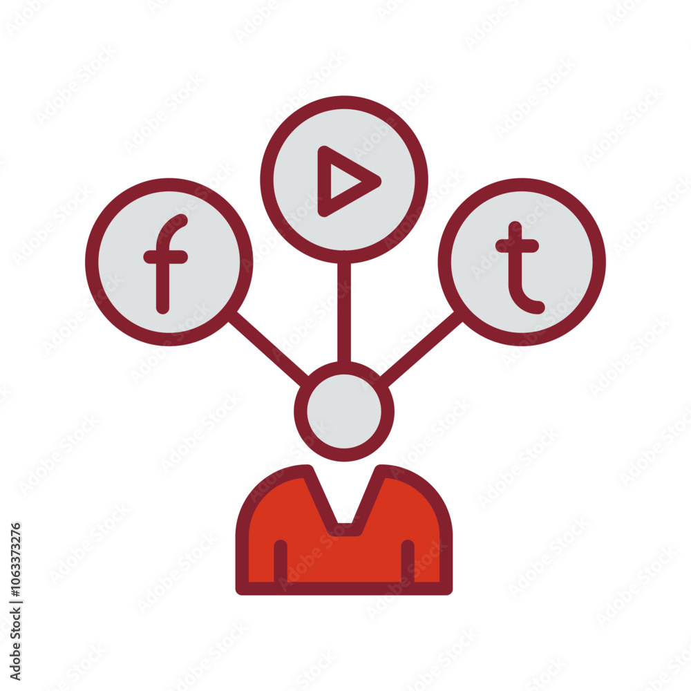 Social Media Influencer Vector Icon Social Media Influencer Vector Icon