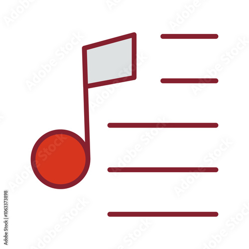 Party Playlist Vector Icon