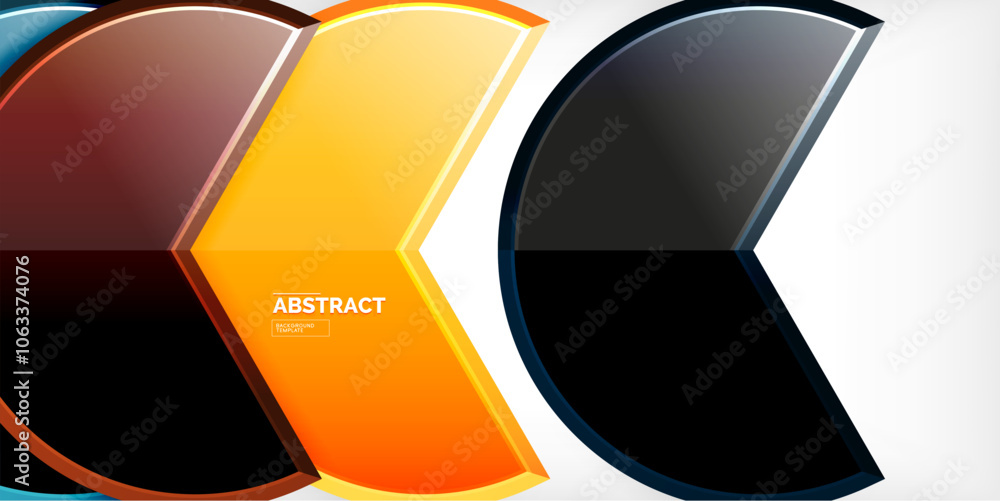 Glass reflective geometric round shapes background. Vector Illustration For Wallpaper, Banner, Background, Card, Book Illustration, landing page Glass reflective geometric round shapes background. Vector Illustration For Wallpaper, Banner, Background, Card, Book Illustration, landing page