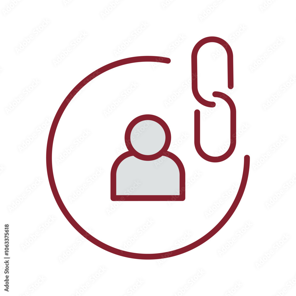 Contact Links Vector Icon Contact Links Vector Icon