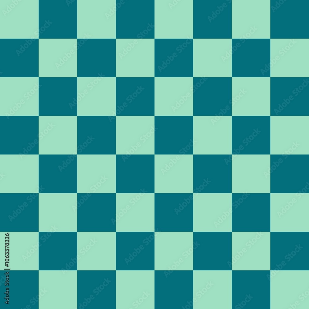 Checkered Seamless Pattern Design Blue Green Checkered Seamless Pattern Design Blue Green