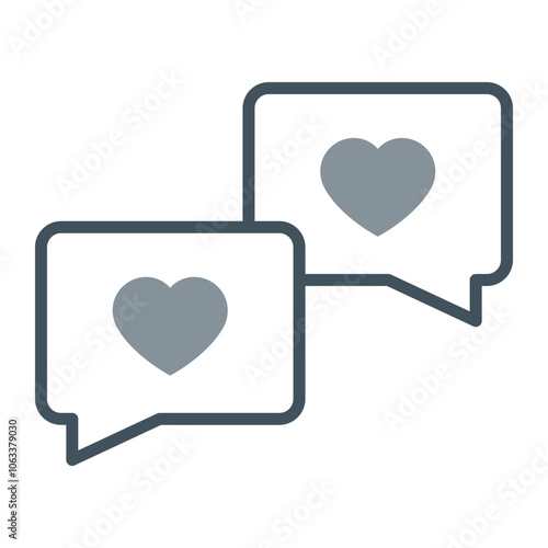 Love Message Icon Design