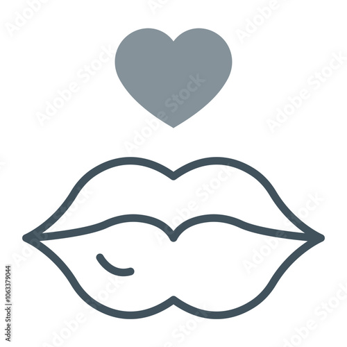Lips Icon Design