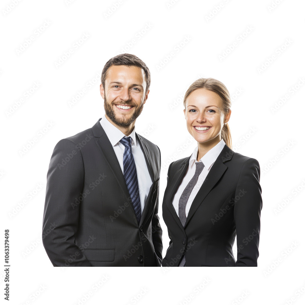Confident Business Professionals Smiling Together Confident Business Professionals Smiling Together