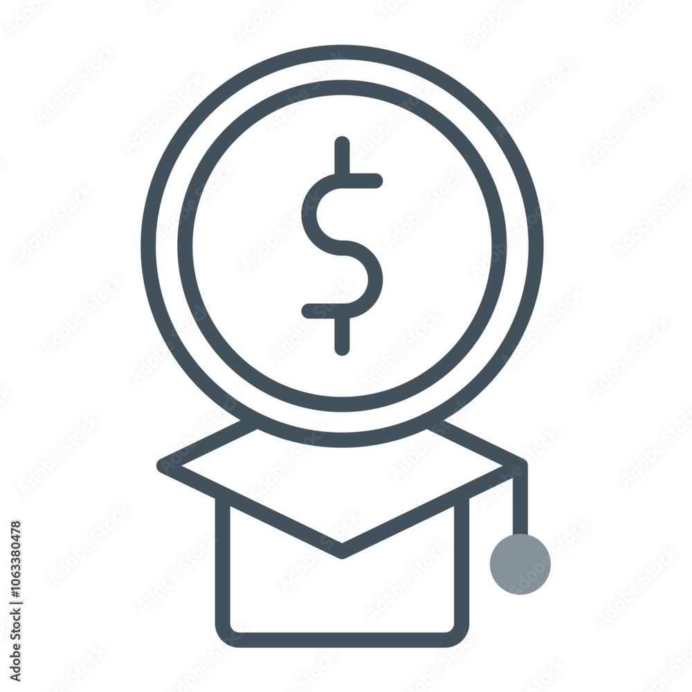 Education Cost Icon Design Education Cost Icon Design