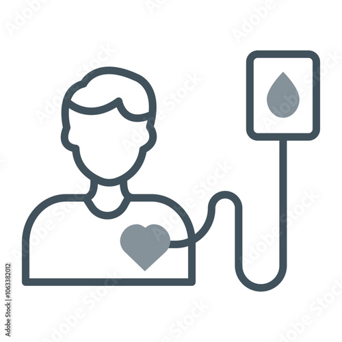 Donor Vector Icon Design