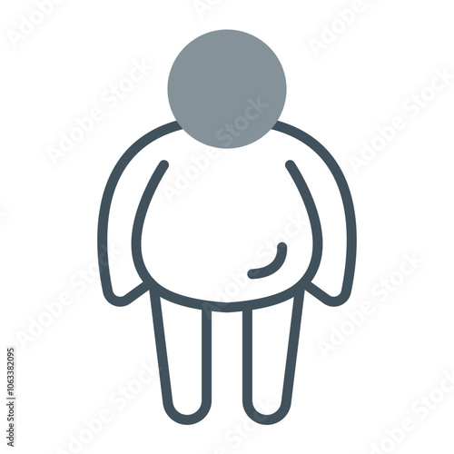 Obesity Vector Icon Design