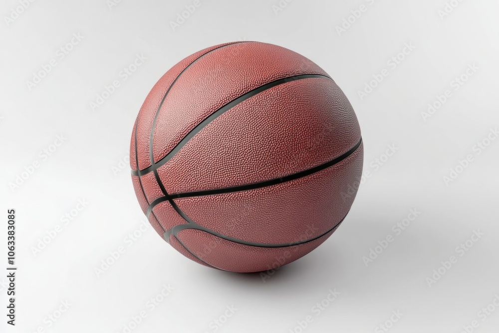 A vibrant basketball resting on a surface. Perfect for sports themes or discussions about fitness. The image captures energy and motion. Generative AI A vibrant basketball resting on a surface. Perfect for sports themes or discussions about fitness. The image captures energy and motion. Generative AI